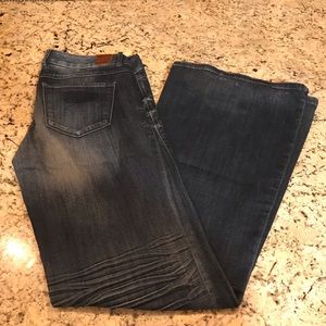 Express wide leg slim fit low rise jeans size 8